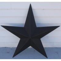 48" Black Star Metal Barn Texas Rustic Tin Country Primitive New   291350384223
